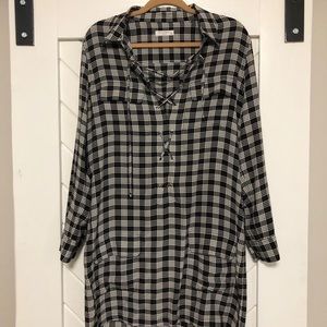 Equipment Lace up dress